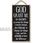 Honey Dew Gifts Religious Decor God Grant Me the Serenity 5 inch by 10 inch Hanging Wall Art Decorative Wood Sign Home Decor