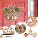 Interchangeable Welcome Home Sign Seasonal Front Porch Door Decor With 21 Changeable Seasonal Icons for Halloween  Christmas Independence Day Rustic Wood Wall Hanger for Housewarming Gift 12