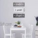 Jetec 3 Pieces Thankful Grateful Blessed Wooden Signs Hanging Wall Signs Rustic Wall Art Decor Welcome Plaque Sign for Farmhouse Outdoor Decor Gray White Dark Gray
