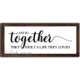 Jetec and So Together They Built a Life They Loved Sign Rustic Farmhouse Decor Rustic Farmhouse Modern Decor Framed Wood Sign Hanging Plaque for The Home Sign Wall Decorations 14 x 6.4 Inches