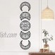 LENCORY 5 Pcs Moon Phase Spiritual Wall Hanging Decor Bohemian Nordic Wall Style Decoration for Living Room Bedroom Unique Aesthetic Home Wall Art Decoration Perfect for Moon Lovers Black