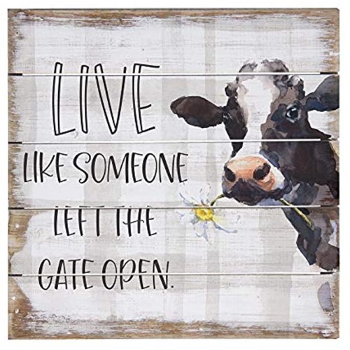 Simply Said INC Perfect Pallet Petites 8 Wood Sign PET16088- Live Like Someone Left The Gate Open