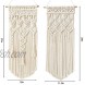 WUWEOT 2 Pack Macrame Woven Wall Hanging Boho Chic Handmade Geometric Art Home Decoration for Apartment Bedroom Living Room Gallery
