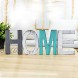Y&ME Rustic Wood Home Sign Decorative Wooden Block Word Signs Freestanding Wooden Letters Rustic Love Signs for Home Decor 16.5 x 5.9 Inch Multicolor