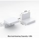 7-Pack Small Floating Shelves for Wall by RicherHouse Plastic Display Ledges for Small Decor Small Wall Shelf with 2 Types of Installation White