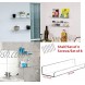 Cq acrylic 15 Invisible Acrylic Floating Wall Ledge Shelf Wall Mounted Nursery Kids Bookshelf Invisible Spice Rack Clear 5MM Thick Bathroom Storage Shelves Display Organizer 15 L,Set of 4