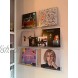 Dingelex Vinyl Record Shelf Wall Mount,6 Pack,Clear Acrylic Album Record Holder Display Your Favorite LP’s in Home Office