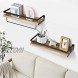 Floating Shelves for Bathroom Wall Mounted Shelves Set of 2 with Towel Rack Farmhouse Rustic Style Perfect for Kitchen Bar Bedroom Living Room by STORAGEGEAR