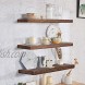 Floating Wood Shelves for Wall Wall Mounted Display Ledge Storage Rack Set of 3 Wall Shelves for Living Room Bathroom Bedroom Office and Kitchen