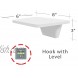 Fytz Design White Small Floating Shelf Set of 2 Small Shelf for Wall with No Drill Shelf Option [ Adhesive Shelf ]