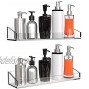 Vdomus Acrylic Bathroom Shelves Wall Mounted no Drilling Thick Clear Storage & Display shelvings 2 Pack Original