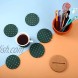6 Pieces Cactus Coasters Cork Coasters Green DIY Cork Cup Coasters with Flowerpot Holder for Drinks Home Office Bar Decor