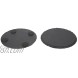 8-Pack Drink Coaster Set with Holder Handmade Round Slate Stone Coaster for Bar Kitchen Home Decor Black 3.8 Inches in Diameter