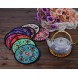 Ambielly Drinks Coasters ,Vintage Ethnic Floral Fabric Coasters Bar Coasters Cup Coasters for Friends,Housewarming,Party,Living Room Decor 10pcs Set 5.12 13cm Mixed Colors