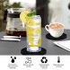 Coasters for Drinks Coasters for Drinks Absorbent with Holder Set of 6 Silicone Furniture Tabletop Protection Coaster for Wooden Table Coffee Table Glass Sandstone Marble Farmhouse Black