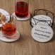 Coasters for Drinks Funny Drink Coasters Absorbent with Holder 6 Pcs Absorbing Stone Funny Coaster Gift Set Housewarming Gift New Home Apartment Kitchen House Decor Gift for Women Men