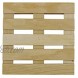 Creative Hobbies 6-Pack Mini Wood Pallet Coasters for Beverages Hot and Cold Drinks Mini Building Blocks Stacking DIY Crafts 4 x 4 x 11 16