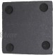 Drink Coasters with Holder GOH DODD 8 Pieces Square Slate Stone Coasters 4 Inch Handmade Coasters for Bar and Home Black