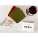 Graf Lantz Bierfilzl Square Felt Coasters Multi-Color Set of 4 100% Merino Wool Water-Wicking Stain-Resistant Absorbent Forest