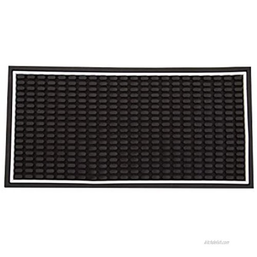 Highball & Chaser Premium Bar Mat 12n x 6in. 1cm Thick Durable and Stylish Bar Mat for Spills. Service Mat for Coffee Bars Restaurants and Counter Top Dish Drying Mat Glass Drying Mat 12x6