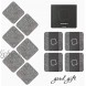 KADI Felt Absorbent Coasters for Drinks Suit any Table Type Wood Granite Glass Marble Stone Table Top Apartment Office Kitchen Living Room Coffee Bar Housewarming Decorset of 8,Grey