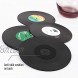 Limoly Vinyl Record Coasters for Drinks Colorful Retro Decoration for Home Office Bar Funny House Warming Gift for Music Lovers Set of 6