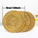Rattan Trivets for Hot Pots and Pans,Rattan Drink Coasters ,Exotic Handmade Artisan teapot Coasters Creative Gift,Diameter 7.08 Inch Set of 4
