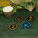 The Legend of Zelda Metal Coasters Tinplate | Set of 4 | Unique Retro Gaming Gift | Ideal for Dining Table | Premium Quality Cup  Glass  Drinks Coasters