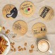 The Office Bamboo Wood Coasters Set of 6 The Office Themed Dunder Mifflin Engraved Coaster The Office TV Show Gifts for Men and Women
