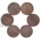Walnut Drink Coasters GOH DODD 6 Pieces Wood Coasters Set with Holder 100% Natural and Organic Dinner Decor Centerpiece for Home Office Table