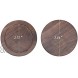 Walnut Drink Coasters GOH DODD 6 Pieces Wood Coasters Set with Holder 100% Natural and Organic Dinner Decor Centerpiece for Home Office Table