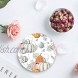 Watercolor Pumpkin Coasters for Drinks Absorbent Ceramic Stone Coaster Set with Cork Base Watercolor Pumpkins Happy Thanksgiving Halloween Recipe Fall Table Cup Coaster for Home Decor Set of 4