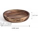 Wooden Coasters for Drinks Natural Acacia Wood Drink Coaster Set for Drinking Glasses Tabletop Protection for Any Table Type Set of 4 Dia 4 x 0.75 Inches