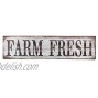 Barnyard Designs 'Farm Fresh' Retro Vintage Metal Tin Bar Sign Decorative Wall Art Signage Primitive Farmhouse Country Kitchen Home Décor 15.75 x 4