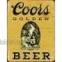 Desperate Enterprises Coors Golden Beer Vintage Tin Sign 12.5 W x 16 H