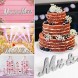 Exquisite Wooden Silver Glitter Mr & Mrs Signs Vintage Style Romantic Wedding Signs Letters for Wedding Sweetheart Table Photo Props Party Table Decoration