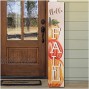 glitzhome 42 H Wooden Large Vertical Fall Porch Décor Happy Fall Harvest Thanksgiving Porch Sign for Thanksgiving Autumn Yard Door Decoration