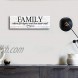 Kas Home Inspirational Quotes Motto Canvas Wall Art,Family Prints Signs Framed Retro Artwork Decoration for Bedroom Living Room Home Wall Decor 5.5 X 16 inch Family