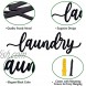 Laundry Room Décor Metal Wall Art Backdrop Decoration Rustic Laundry Room Signs Hanging Decor Black Handwritten Font Gift Ideas 4.8 X 16.9 Inches