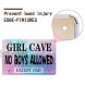 ManruleUS Room Decor for Teen Girls Aesthetic Metal Tin Sign Girl Cave No Boys Allowed 12x8 inches Girl Cave 3