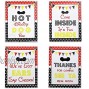 Mickey Party Sign Set of 4 8 x 10 inch Mickey Mouse Party Supplies Birthday Sign Printed in Card stock | Mickey Mouse Clubhouse Inspired Door Signs | Food Labels Disney Decorations Hot Dog Bar Decor