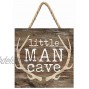P. Graham Dunn Little Man Cave Antlers Rustic Brown 7 x 7 Inch Wood Pallet Wall Hanging Sign