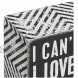 Primitives by Kathy 23238 Chevron Trimmed Box Sign 3 x 3-Inches I Love You