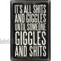 Primitives by Kathy 28599 Classic Box Sign 3 x 4.5 Until Someone Giggles