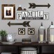 Riverside Rustics Family is Everything for Home Decor Wall and Shelf Signs Farmhouse or Rustic Decor for Kitchen Living or Dining Room Bedroom or Mantle Black White and Gray
