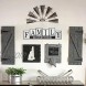 Riverside Rustics Family is Everything for Home Decor Wall and Shelf Signs Farmhouse or Rustic Decor for Kitchen Living or Dining Room Bedroom or Mantle Black White and Gray