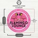 Venicor Flamingo Lounge Sign 12 x 12 Inches Aluminum Pink Flamingo Gifts for Women Flamingo Decor Bar Wall Art Merch Outdoor Flamingos Yard Decorations Lawn Bathroom Stickers Merch Stuff