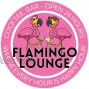 Venicor Flamingo Lounge Sign 12 x 12 Inches Aluminum Pink Flamingo Gifts for Women Flamingo Decor Bar Wall Art Merch Outdoor Flamingos Yard Decorations Lawn Bathroom Stickers Merch Stuff