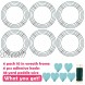 6 Pack Wire Wreath Frame 10 Inches Metal Wreath Frame Wreath Form Wreath Hoop Wreath Ring with 6 Pcs Adhesive Hooks and 38 Yard 22 Gauge Paddle Wire for Crafts
