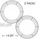 Again Products Large Big 2 Pack 14.25 Inch Wire Wreath Frame Wire Wreath Making Rings Green for New Year Valentines Christmas Decoration